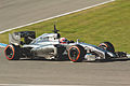 After losing the Vodafone sponsorship in 2013, the McLaren MP4-29 ran with a silver only car, with the bolid's name on the sidepod, as seen driven by Kevin Magnussen (2014).