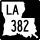Louisiana Highway 382 marker