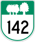 Route 142 marker