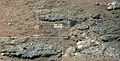 火星上的古老河床-“好奇号”漫游车观察到的“古尔本”岩石露头（2012年8月17日 ）[1][2][3]。
