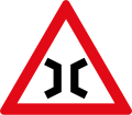 Narrow bridge ahead