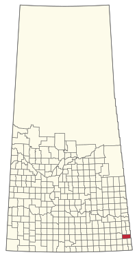 Location of the RM of Antler No. 61 in Saskatchewan