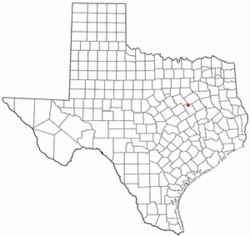 Location of Coolidge, Texas