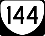 State Route 144 marker