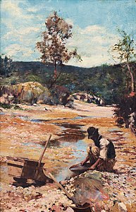 Panning for Gold, private collection, 1893