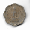 Ten paise coin, 1957, observe