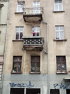 Detail of the balconies