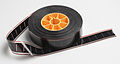 35mm motion picture film roll on bobbin core