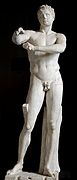 Apoxyomenos (c. 340–330 BC) by Lysippos, Museo Pio-Clementino, Vatican.