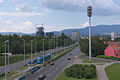 View of a skyscraper under construction in the Business Centre Strojarska.