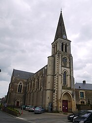 The church in Chambellay