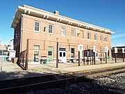 Back side of the Eastern and Southern Pacific Railroad Depot