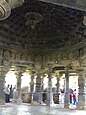 Domed ceiling in the main hall at Tarateshwara temple