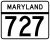 Maryland Route 727 marker