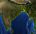 Geographical range of Nepenthes khasiana in Meghalaya, India.