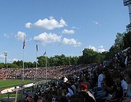 Stands during the match between Ural and CSKA, July 15, 2009