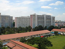 An older HDB neighbourhood at Eunos.