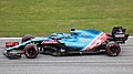 2021年: Fernando Alonso driving the Alpine A521 at the 2021 Austrian Grand Prix