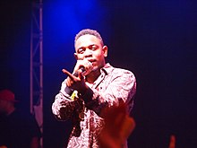 Kendrick Lamar performing in 2012 in Bonnaroo.