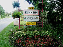 The road into Kunheim
