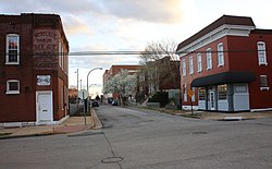 Looking south on Indiana Avenue at Potomac Street in Marine Villa