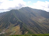 户茑别岳眺望幌尻岳