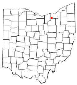 Location of Columbia Township in Ohio
