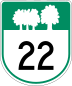 Route 22 marker