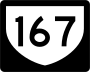 Highway 167 marker