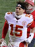 Patrick Mahomes of the Kansas City Chiefs