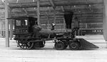 The locomotive "Pioneer", a 4-2-0 owned by Chicago & North Western Railway