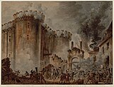 "Storming of the Bastille" by Jean-Pierre Houël