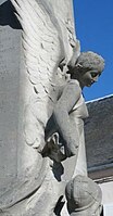 Detail from the war memorial at Rue