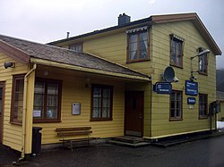 View of the village railway station