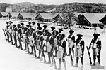 Members of the Torres Strait Light Infantry Battalion on Thursday Island in 1945