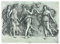 Four dancing Muses