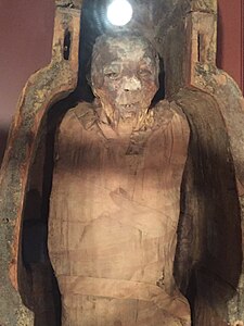 The so-called "Poor Woman's Mummy", from the Ptolomeic period.