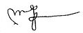 Signature of Luarsab I of Kartli