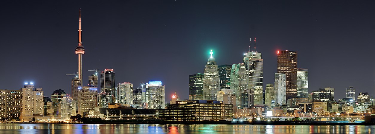 多伦多的夜色全景照。