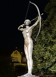 "The Archer" by night