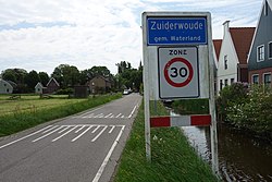 Zuiderwoude village entrance