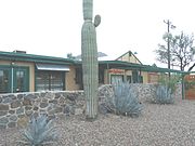 Location where the Cave Creek Inn was built in 1920. The structure is located at 37645 N. Cave Creek Rd. It is Cave Creek’s longest running commercial building and is now occupied by a restaurant.