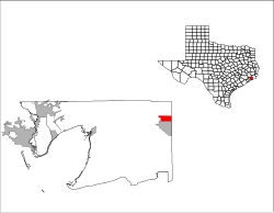 Location of Winnie, Texas