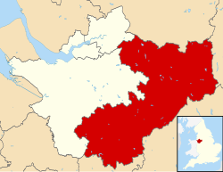 Cheshire East shown within Cheshire