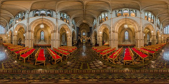 A 360x180 view of the nave