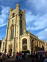 ☎∈ West facade of the Church of St Mary the Great, Cambridge.