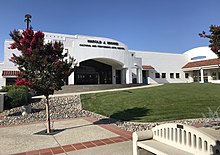 The Harold J. Miossi Cultural and Performing Arts Center, featuring two theaters at Cuesta College's San Luis Obispo campus, is shown in October 2022.