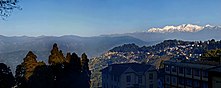 Kangchenjunga, the world's third-highest mountain, towering to the north of Darjeeling