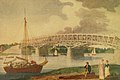 "High Street Bridge, before the bridge was covered." (1805) by William Birch.