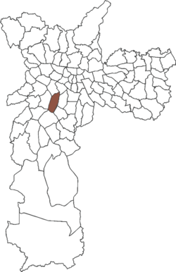 Location in the city of São Paulo